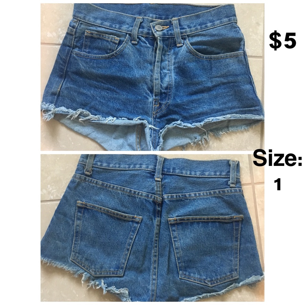 High waisted Jean shorts